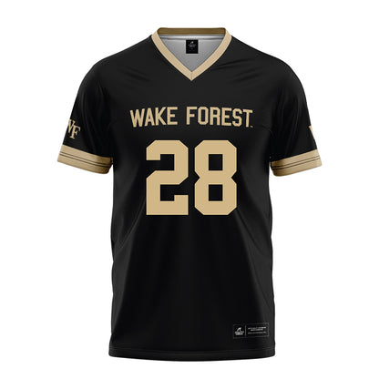 Wake Forest - NCAA Football : David Egbe - Black Football Jersey