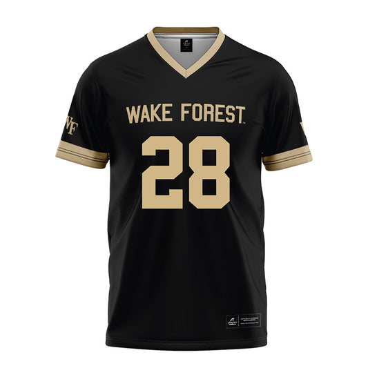 Wake Forest - NCAA Football : David Egbe - Black Football Jersey