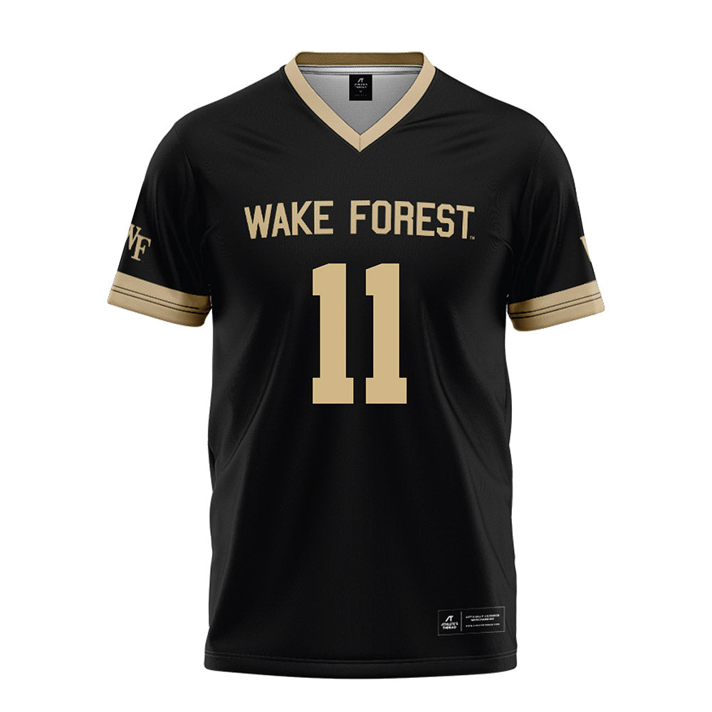 Wake Forest - NCAA Football : RJ Vick Jr - Black Football Jersey-0