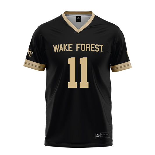 Wake Forest - NCAA Football : RJ Vick Jr - Black Football Jersey-0