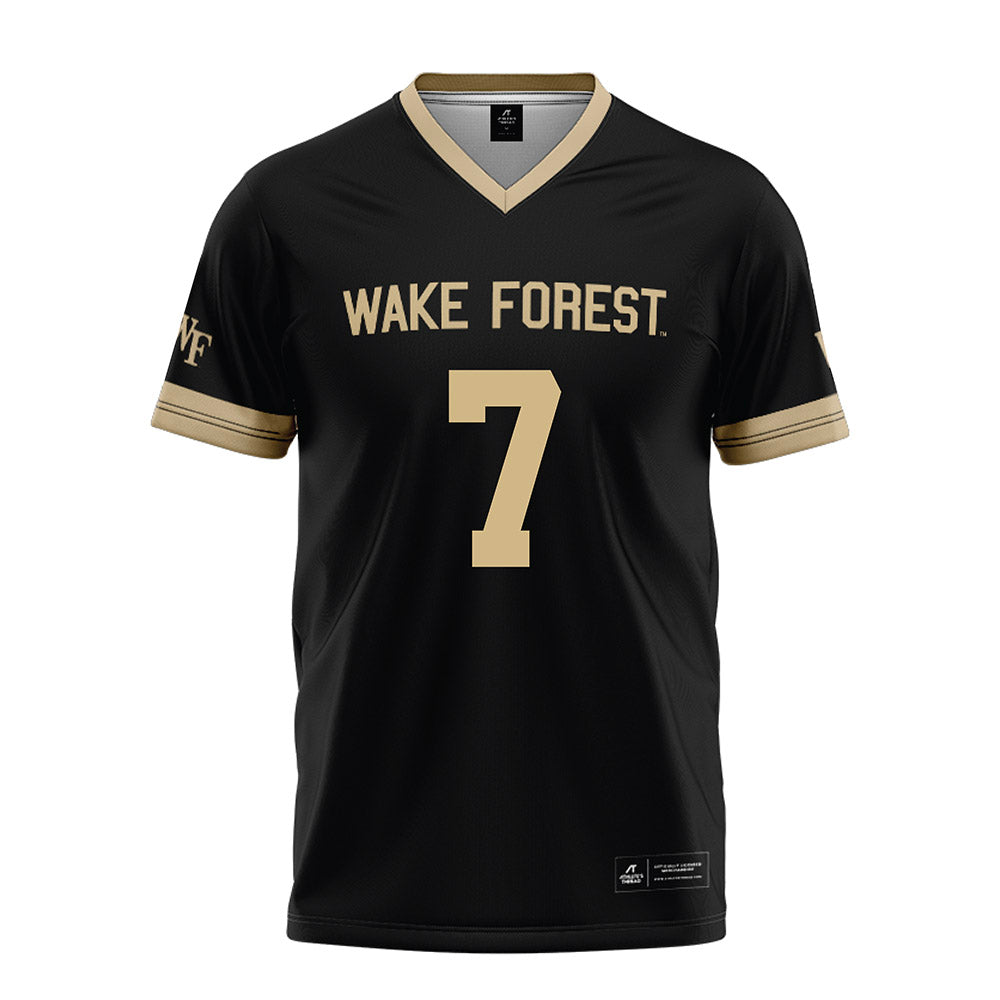 Wake Forest - NCAA Football : Evan Slocum - Black Football Jersey