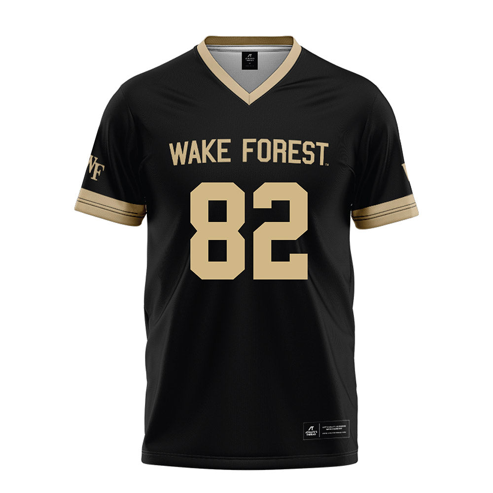 Wake Forest - NCAA Football : Luca Strazzini - Black Football Jersey-0
