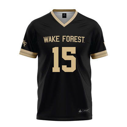 Wake Forest - NCAA Football : Michael Kern - Black Football Jersey