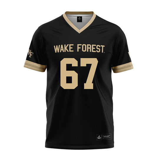 Wake Forest - NCAA Football : Elliot Demaine - Black Football Jersey-0