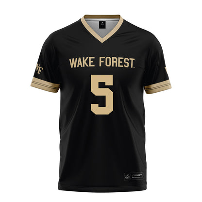 Wake Forest - NCAA Football : Davaughn Patterson - Black Football Jersey-0