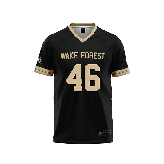 Wake Forest - NCAA Football : Kerrington Lee - Black Football Jersey-0