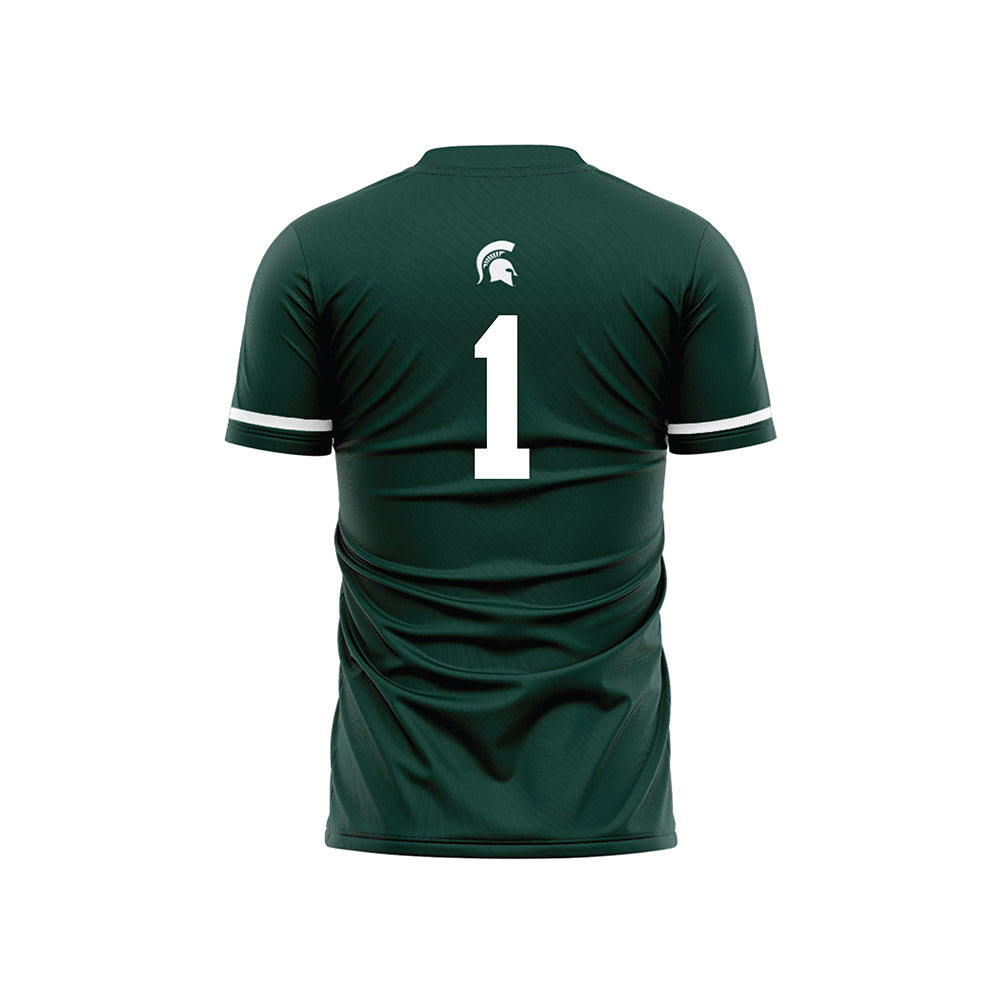Michigan State - NCAA Men's Soccer : Michael Sly Jr - Green Soccer Jersey