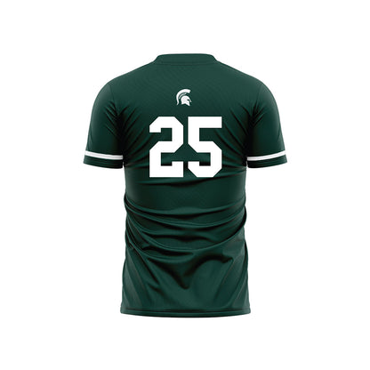 Michigan State - NCAA Women's Soccer : Samantha Maroni - Green Soccer Jersey-1