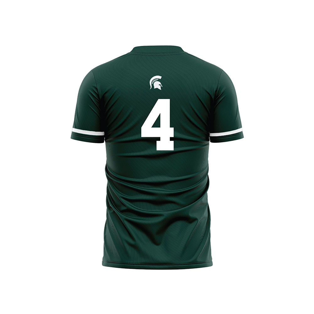 Michigan State - NCAA Women's Soccer : Sophia Piotrowski - Green Soccer Jersey-1