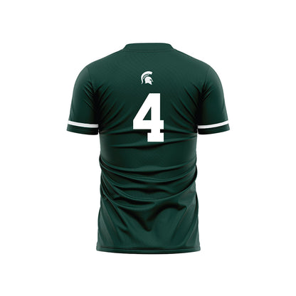 Michigan State - NCAA Women's Soccer : Sophia Piotrowski - Green Soccer Jersey-1