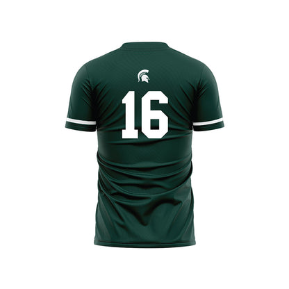 Michigan State - NCAA Men's Soccer : Colin Arce - Green Soccer Jersey