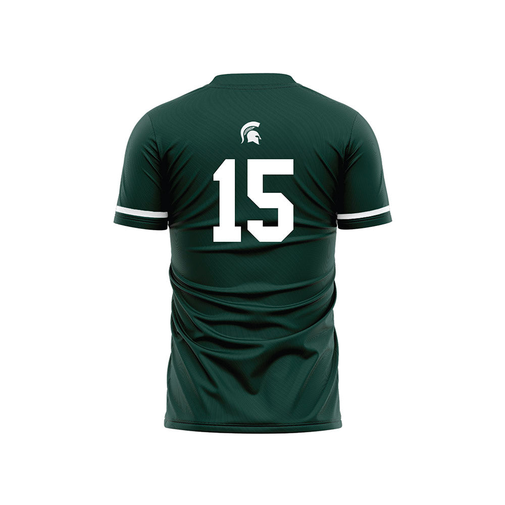 Michigan State - NCAA Women's Soccer : Julia Belli - Green Soccer Jersey