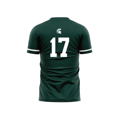 Michigan State - NCAA Women's Soccer : Allie Mairn - Green Soccer Jersey-1