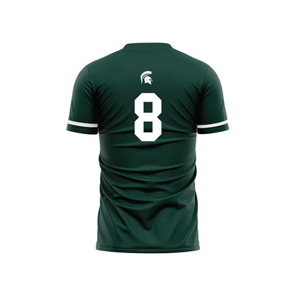 Michigan State - NCAA Women's Soccer : Grace Jackson - Green Soccer Jersey