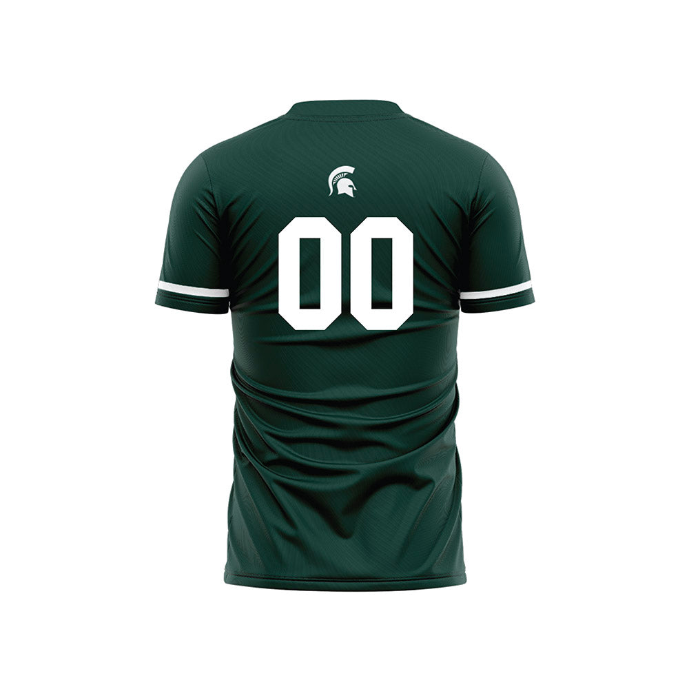 Michigan State - NCAA Men's Soccer : JEB Knox - Green Soccer Jersey-1