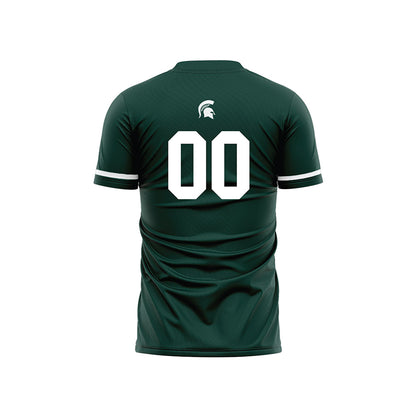 Michigan State - NCAA Men's Soccer : JEB Knox - Green Soccer Jersey-1