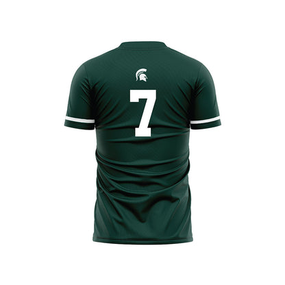 Michigan State - NCAA Women's Soccer : Aubree Ciampa - Green Soccer Jersey-1