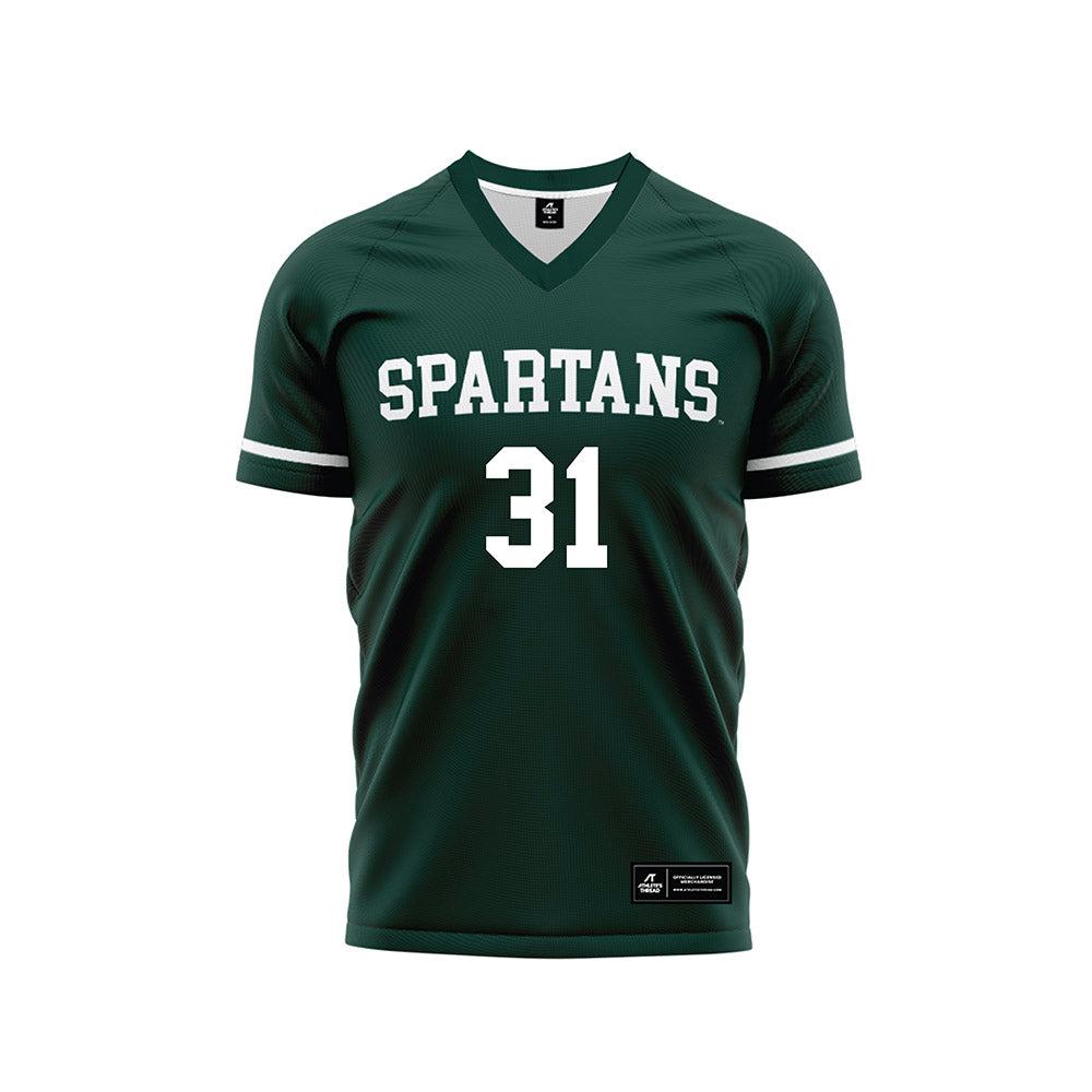 Michigan State - NCAA Women's Soccer : Ava Lutke - Green Soccer Jersey-0