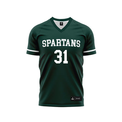 Michigan State - NCAA Women's Soccer : Ava Lutke - Green Soccer Jersey-0