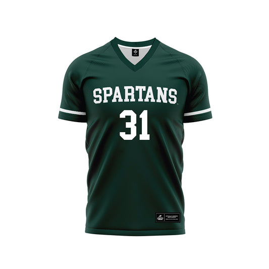 Michigan State - NCAA Women's Soccer : Ava Lutke - Green Soccer Jersey-0