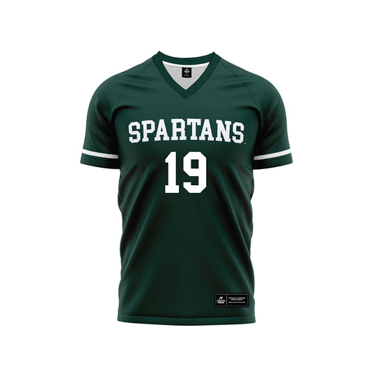 Michigan State - NCAA Women's Soccer : Emerson Sargeant - Green Soccer Jersey-0