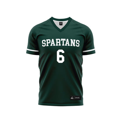 Michigan State - NCAA Women's Soccer : Remini Tillotson - Green Soccer Jersey-0