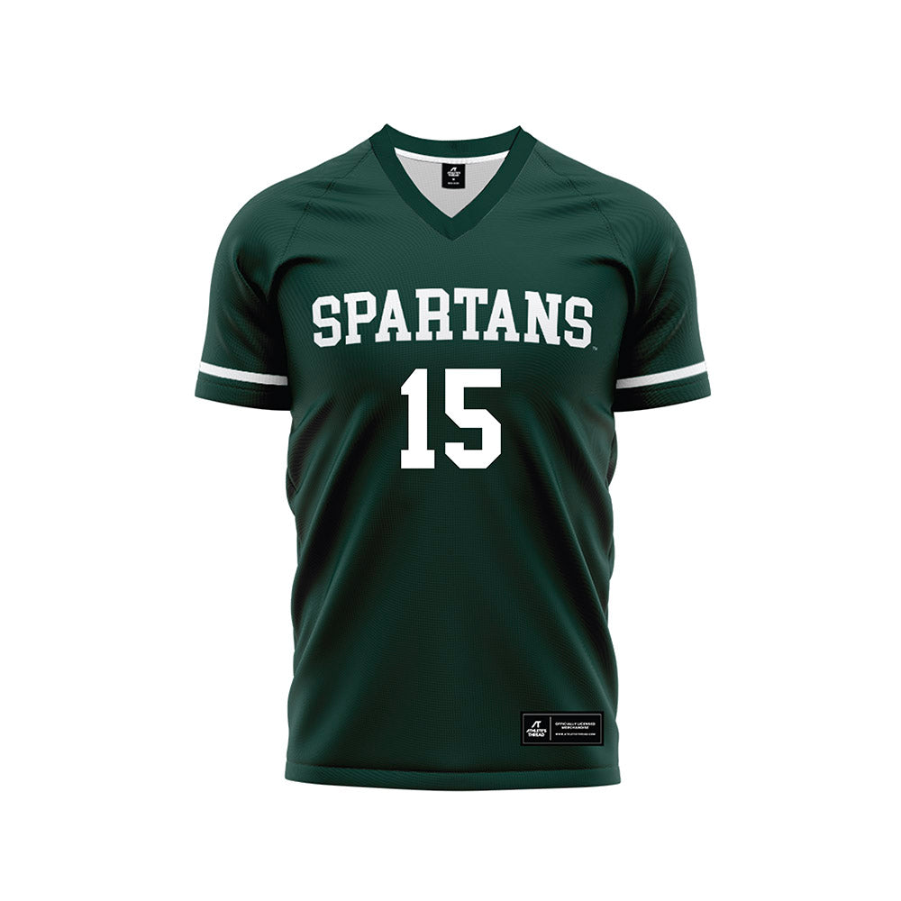 Michigan State - NCAA Women's Soccer : Julia Belli - Green Soccer Jersey