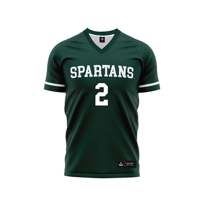 Michigan State - NCAA Women's Soccer : Sofia Beerworth - Green Soccer Jersey-0
