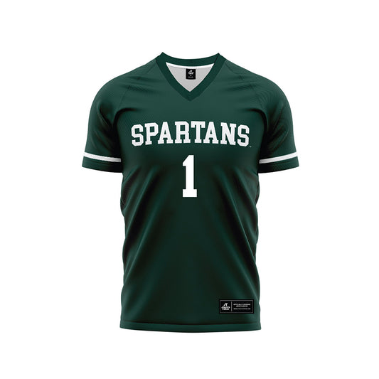 Michigan State - NCAA Women's Soccer : Kennedy Zorn - Green Soccer Jersey-0