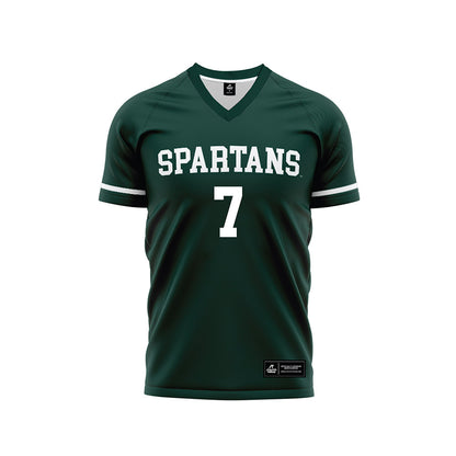 Michigan State - NCAA Women's Soccer : Aubree Ciampa - Green Soccer Jersey-0