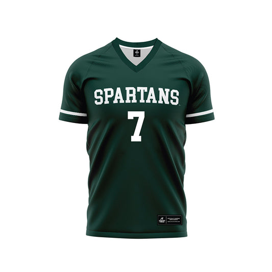 Michigan State - NCAA Women's Soccer : Aubree Ciampa - Green Soccer Jersey-0