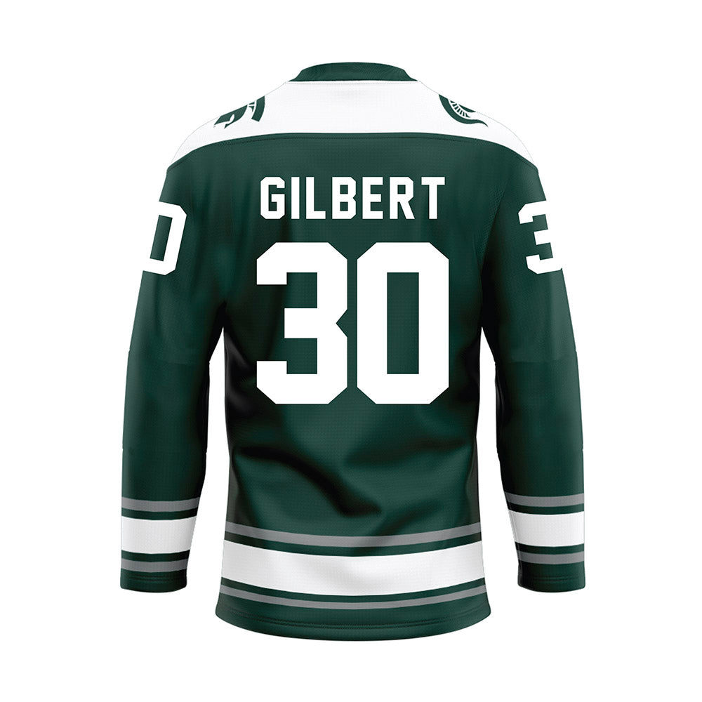 Michigan State - NCAA Men's Ice Hockey : Dolan Gilbert - Green Hockey Jersey