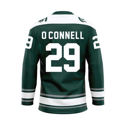 Michigan State - NCAA Men's Ice Hockey : Gavin O'Connell - Green Hockey Jersey-1