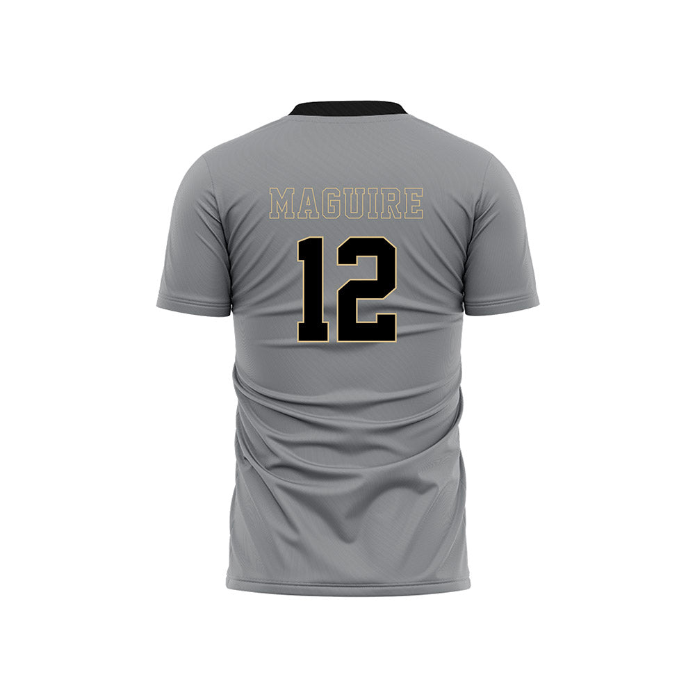Wake Forest - NCAA Women's Soccer : Aislynn Maguire - Pattern Black Soccer Jersey-1