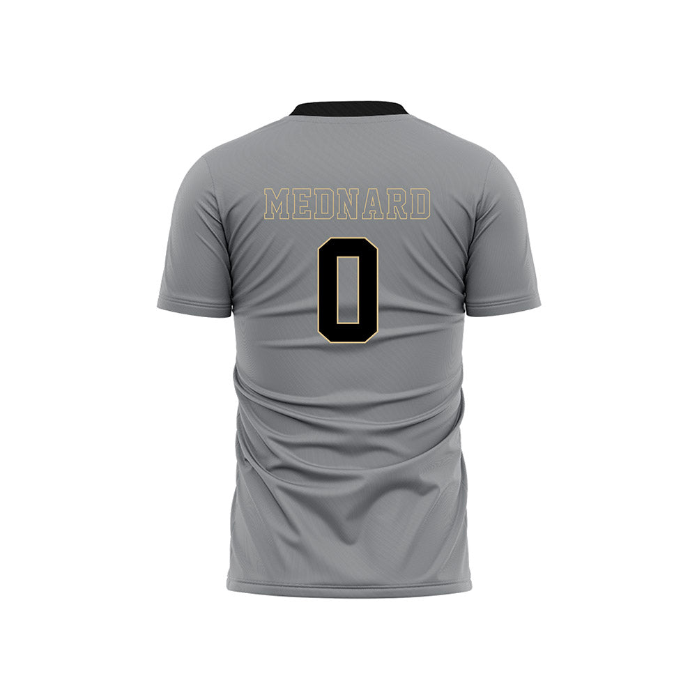 Wake Forest - NCAA Men's Soccer : Jonah Mednard - Pattern Black Soccer Jersey