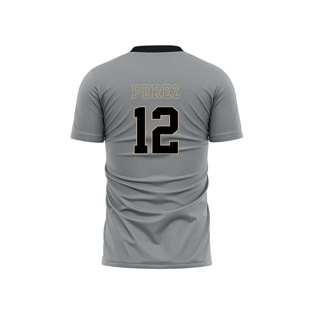 Wake Forest - NCAA Men's Soccer : Jose Perez - Pattern Black Soccer Jersey
