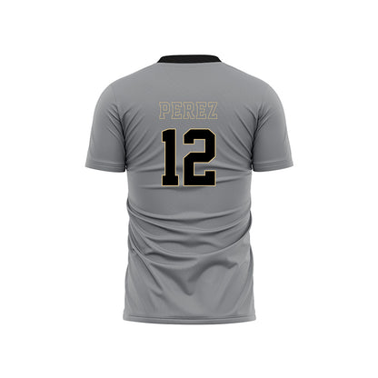 Wake Forest - NCAA Men's Soccer : Jose Perez - Pattern Black Soccer Jersey