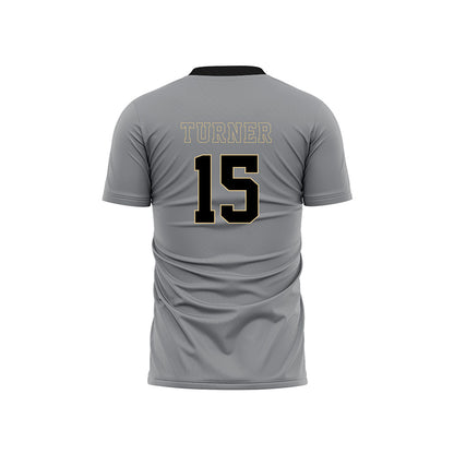 Wake Forest - NCAA Women's Soccer : Jordan Turner - Pattern Black Soccer Jersey-1
