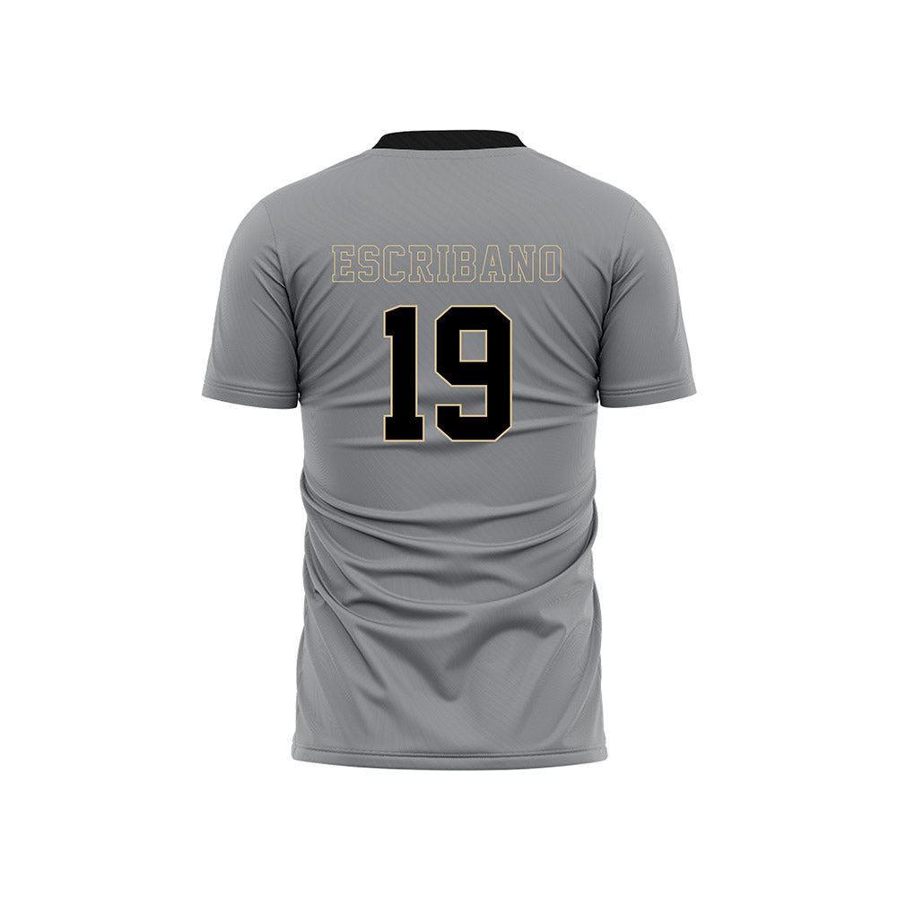 Wake Forest - NCAA Men's Soccer : Cristian Escribano - Pattern Black Soccer Jersey