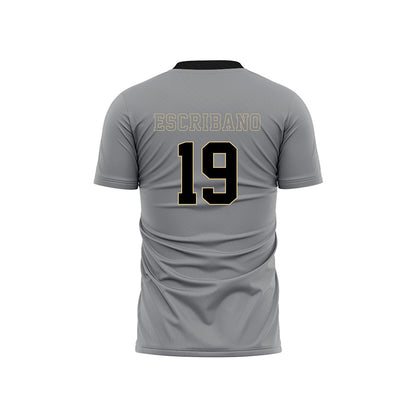 Wake Forest - NCAA Men's Soccer : Cristian Escribano - Pattern Black Soccer Jersey