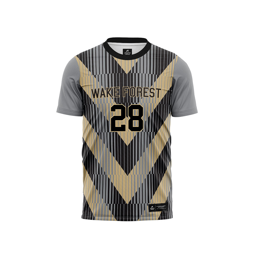 Wake Forest - NCAA Men's Soccer : Nicolas Mancilla - Pattern Black Soccer Jersey