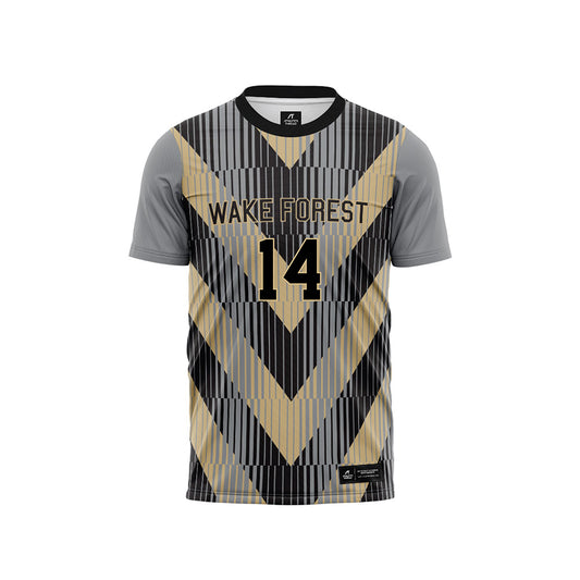 Wake Forest - NCAA Women's Soccer : Lola Ressler - Pattern Black Soccer Jersey