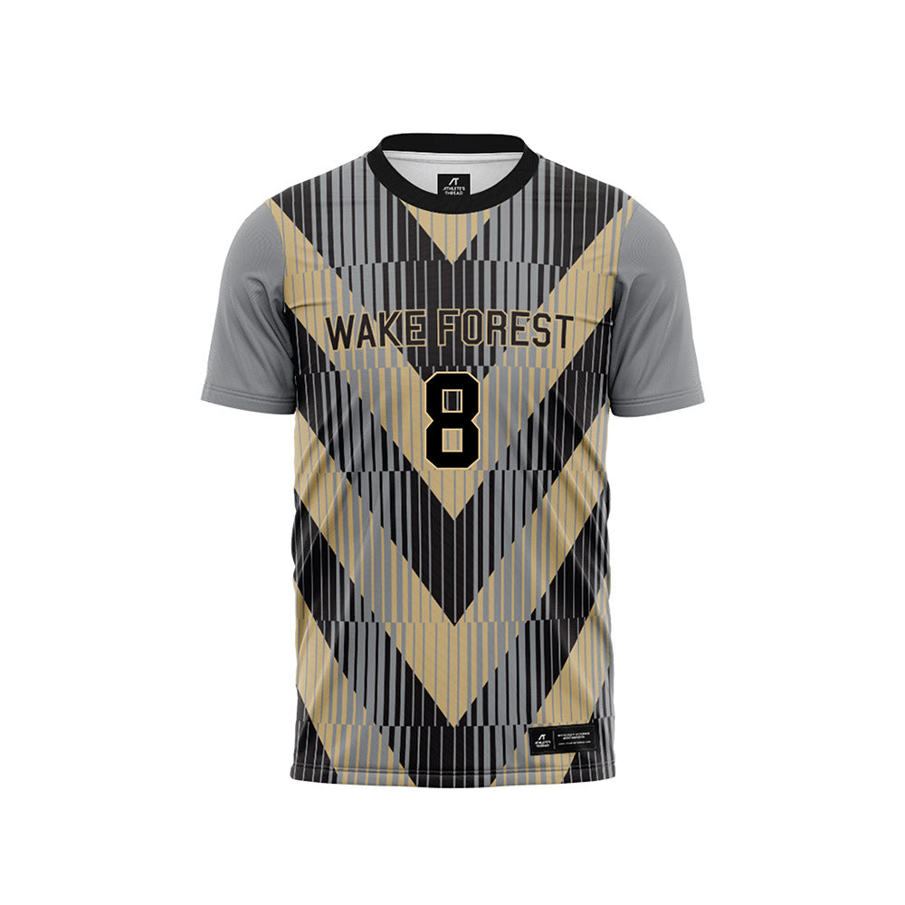 Wake Forest - NCAA Men's Soccer : David Nguema - Pattern Black Soccer Jersey-0