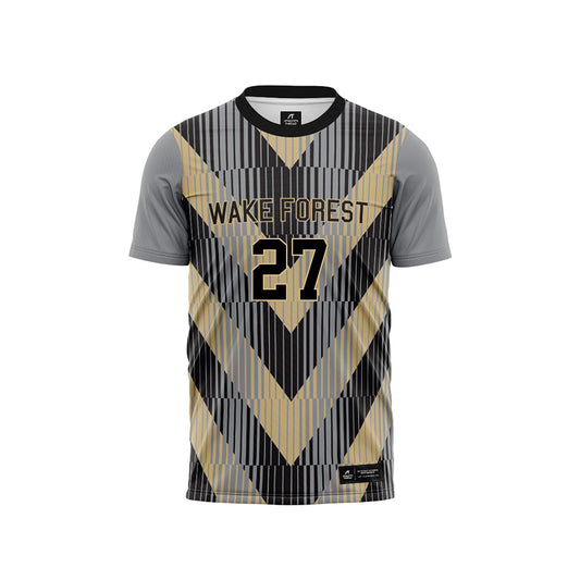 Wake Forest - NCAA Women's Soccer : Nadia DeMarinis - Pattern Black Soccer Jersey