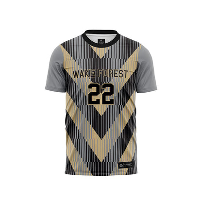 Wake Forest - NCAA Women's Soccer : Josie Noble - Pattern Black Soccer Jersey