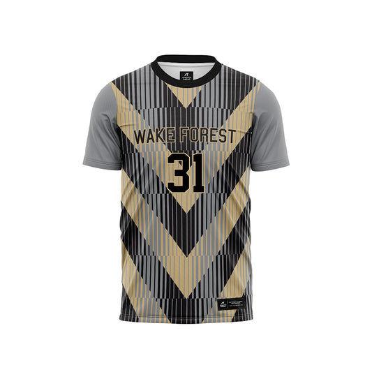 Wake Forest - NCAA Women's Soccer : Kylie Maxwell - Pattern Black Soccer Jersey-0