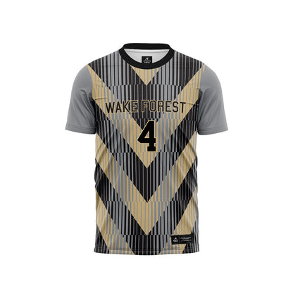 Wake Forest - NCAA Women's Soccer : Nikayla Small - Pattern Black Soccer Jersey