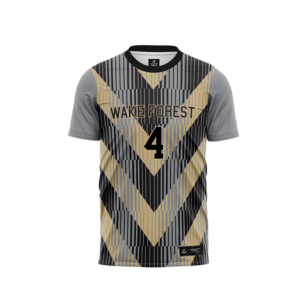 Wake Forest - NCAA Men's Soccer : Amoni Thomas - Pattern Black Soccer Jersey