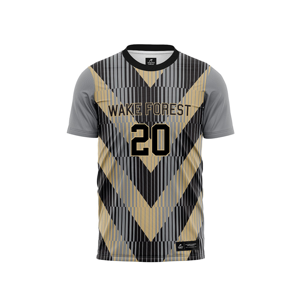 Wake Forest - NCAA Men's Soccer : Alfred Debah - Pattern Black Soccer Jersey-0
