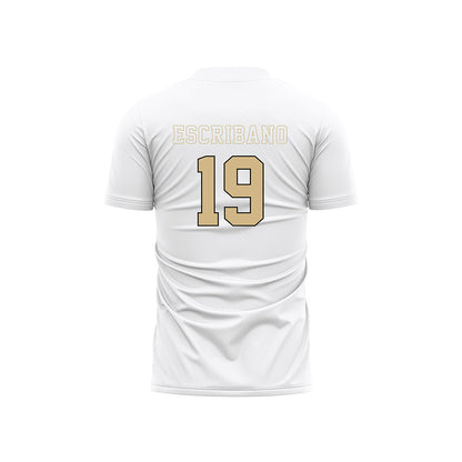 Wake Forest - NCAA Men's Soccer : Cristian Escribano - Pattern White Soccer Jersey